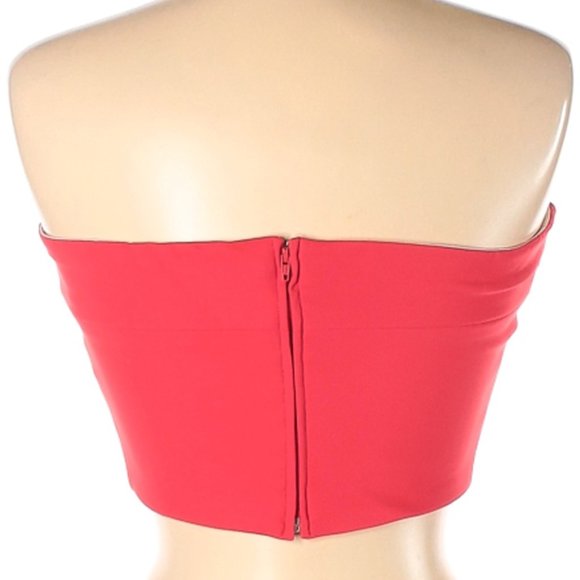 GRETA CONSTANTINE Red "Vegas" Tube Top Size L Made in Canada - Picture 2 of 4